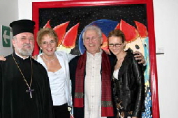 Apostolos Malamoussis, Burgermeistein, Cornelia, Irmer, Otto Pavlicek und Tochter Christine. Foto: Andrea Pollak